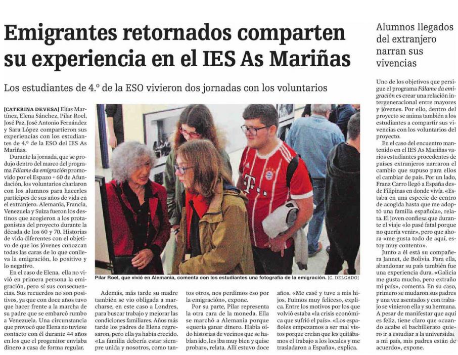 Noticia IES As Marinas