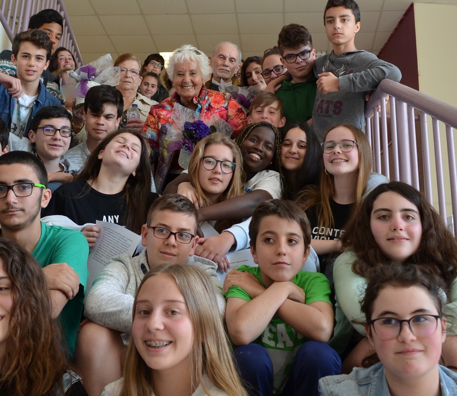 foto grupo alumnos e voluntarios falame CPI AS MIRANDAS
